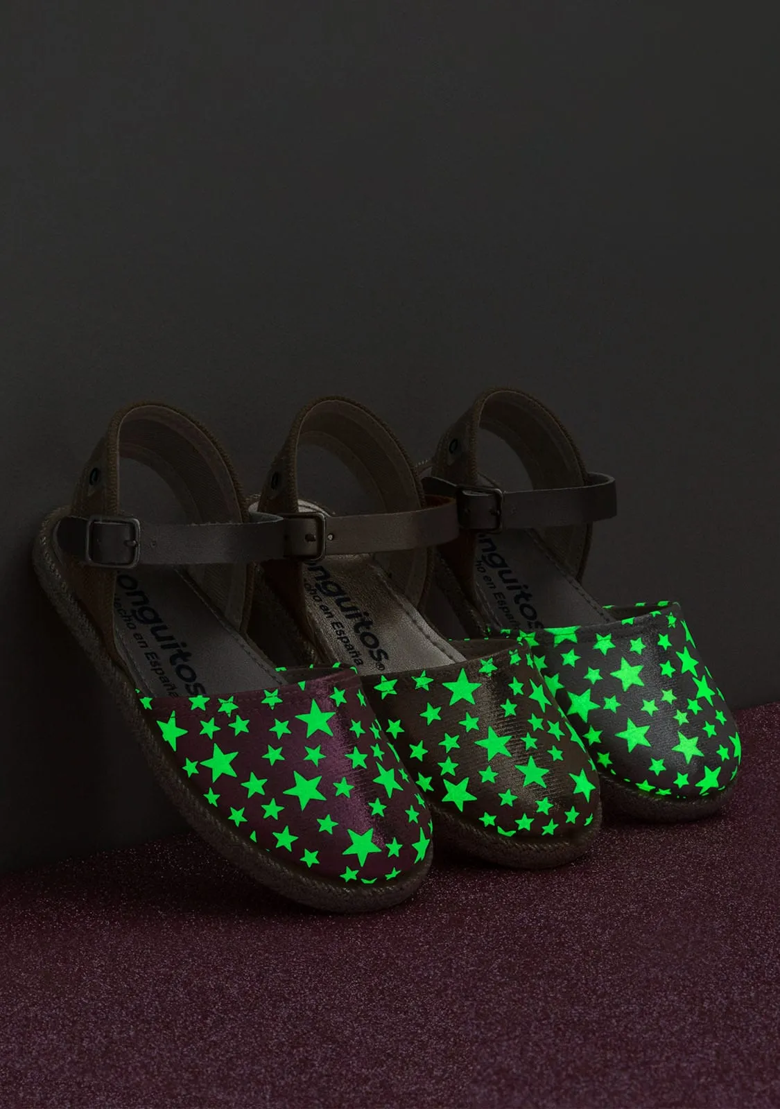 Girl's Star Silver Glow Espadrilles