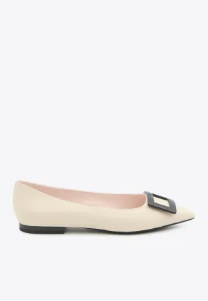 Gommettine Leather Ballet Flats