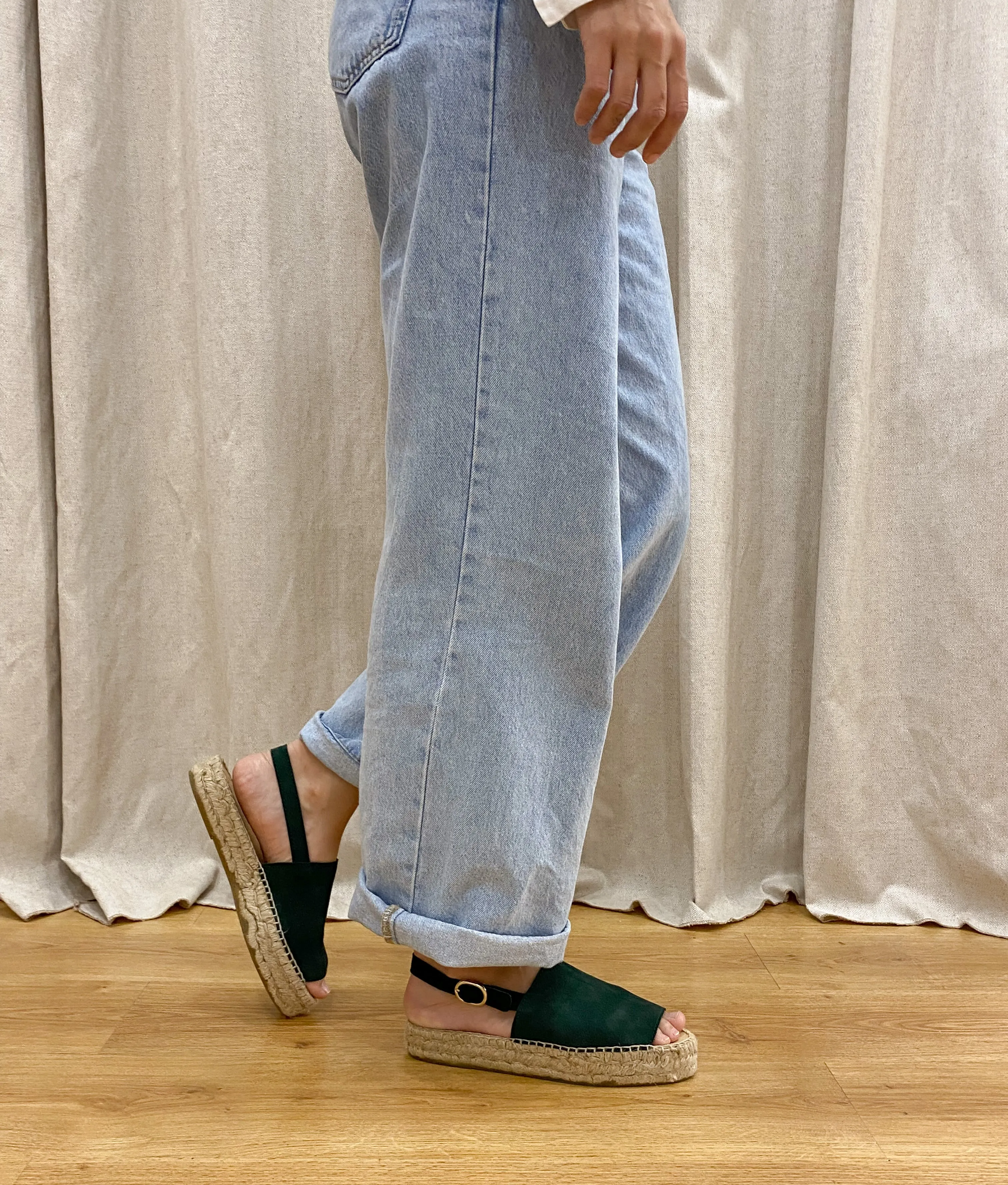 Green Strap Sandal