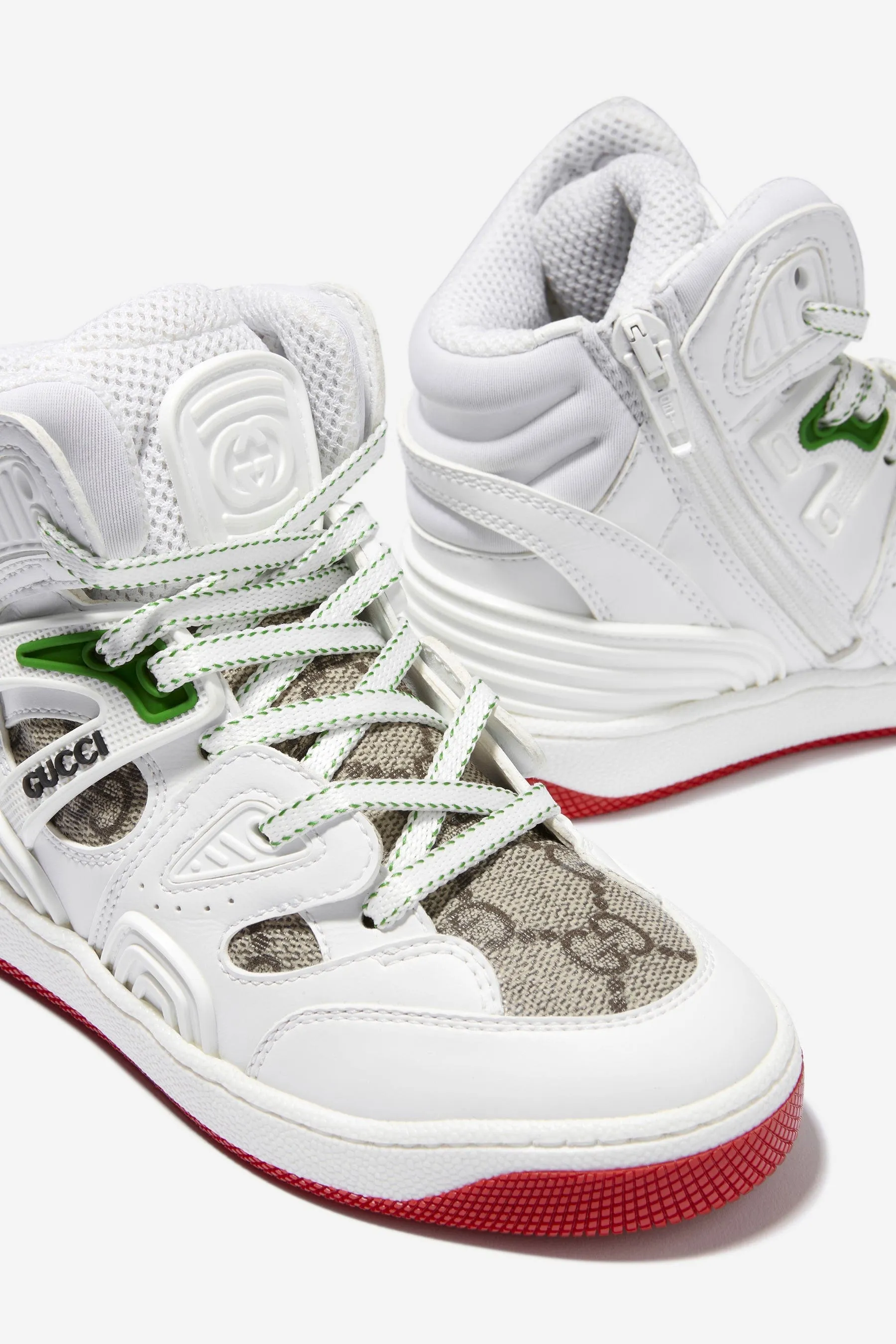 Gucci Unisex Logo Basket Trainers