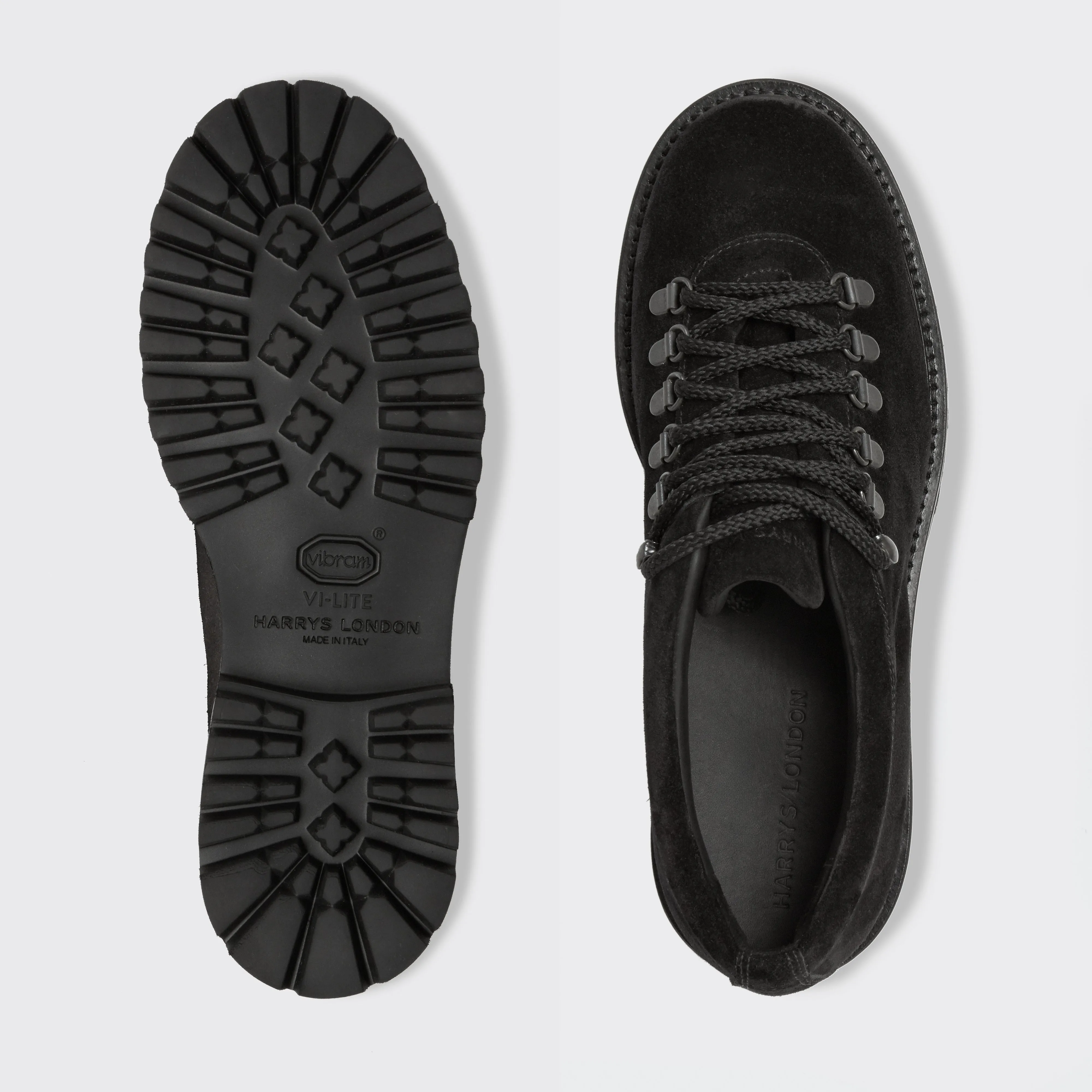 Hobart Velvet Suede Black