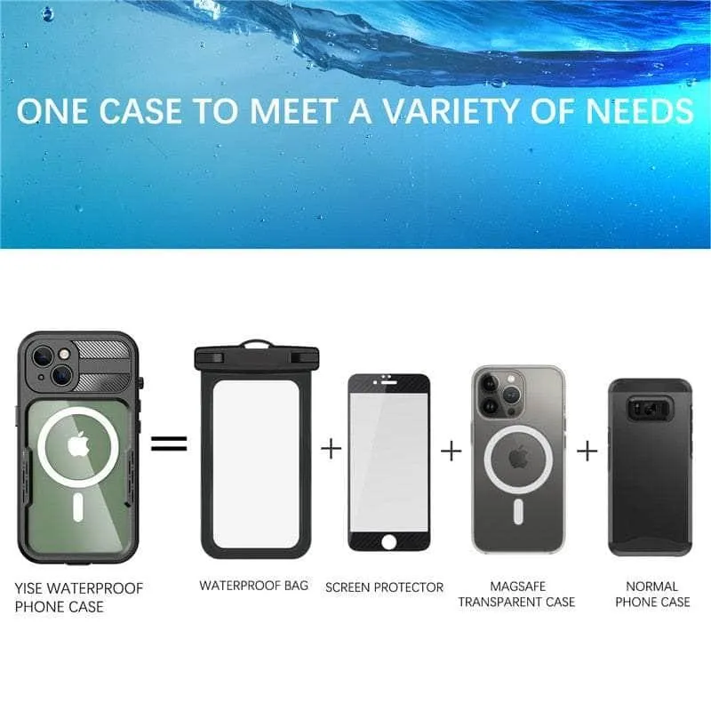 IP68 Waterproof iPhone 14 Pro Max Diving Wireless Charging Case