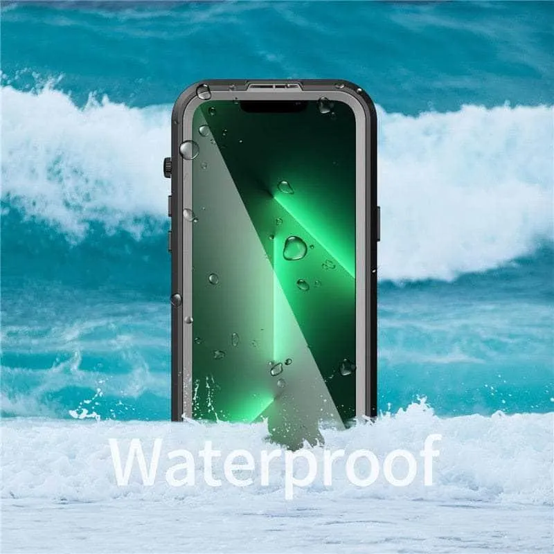 IP68 Waterproof iPhone 14 Pro Max Diving Wireless Charging Case