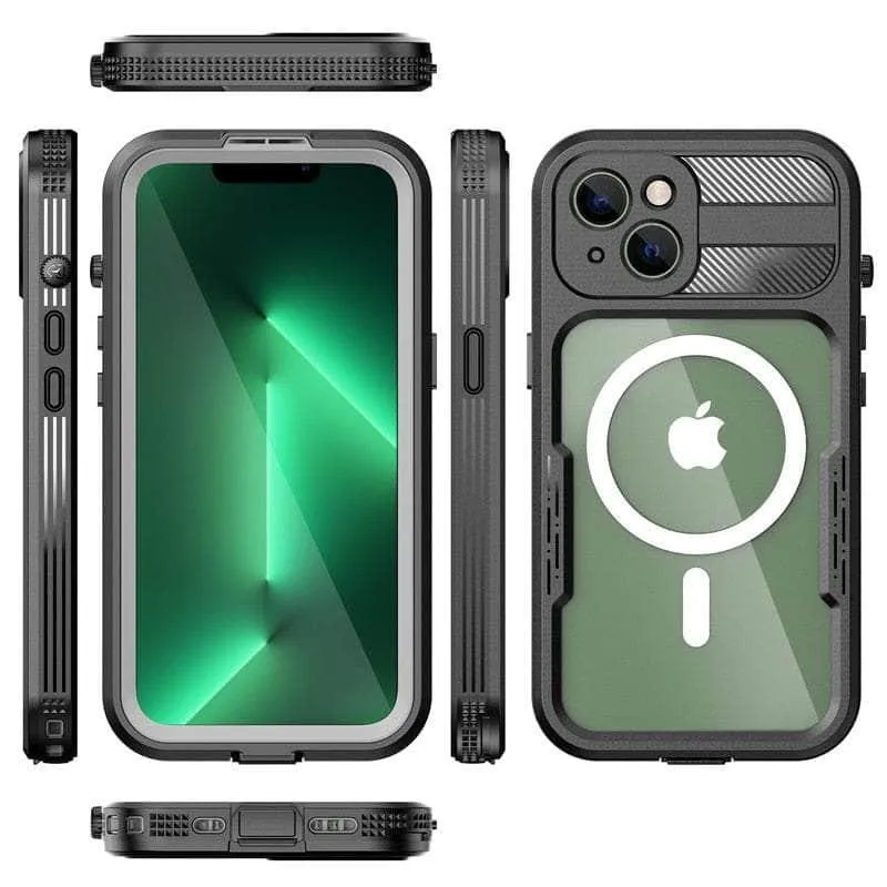 IP68 Waterproof iPhone 14 Pro Max Diving Wireless Charging Case