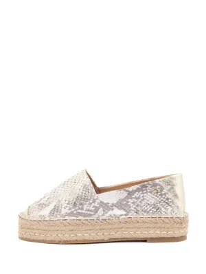 Jessie | Espadrille Snake Gold