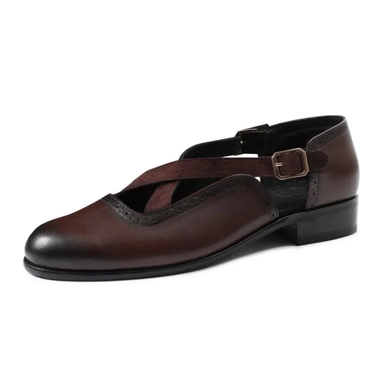 JORO | DARK TAN SANDAL SHOE