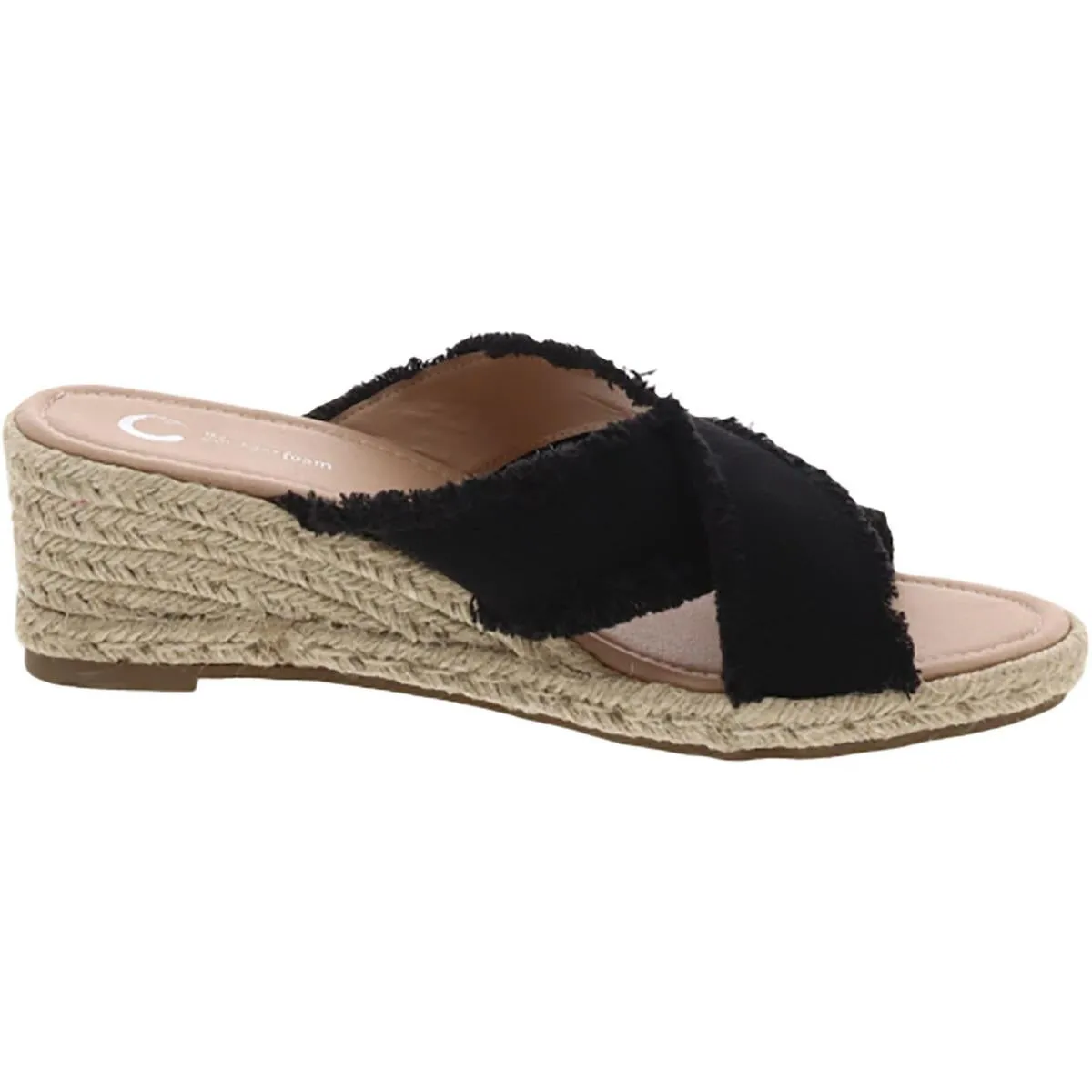Journee Collection Womens Slip On Open Toe Espadrilles