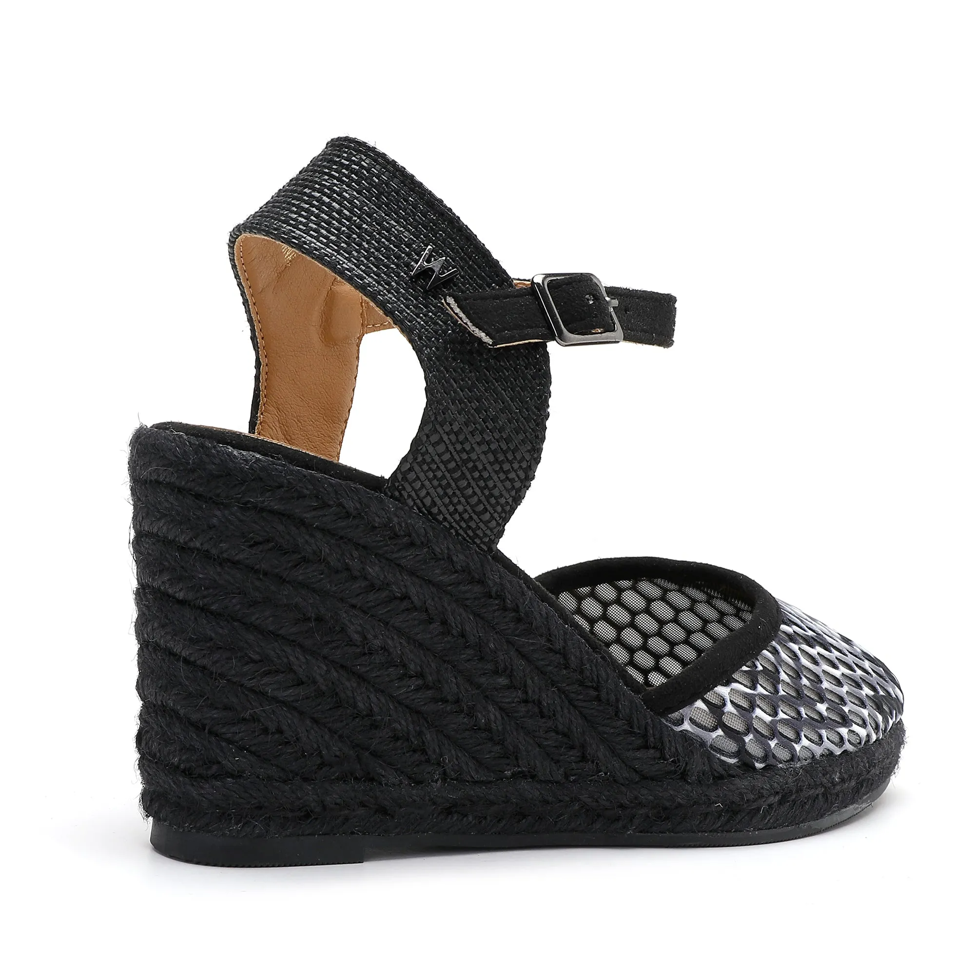 Joy Black Gray Espadrille