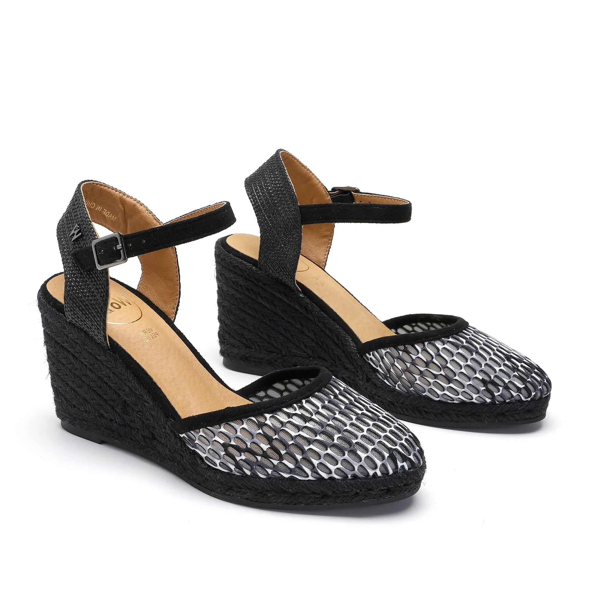 Joy Black Gray Espadrille