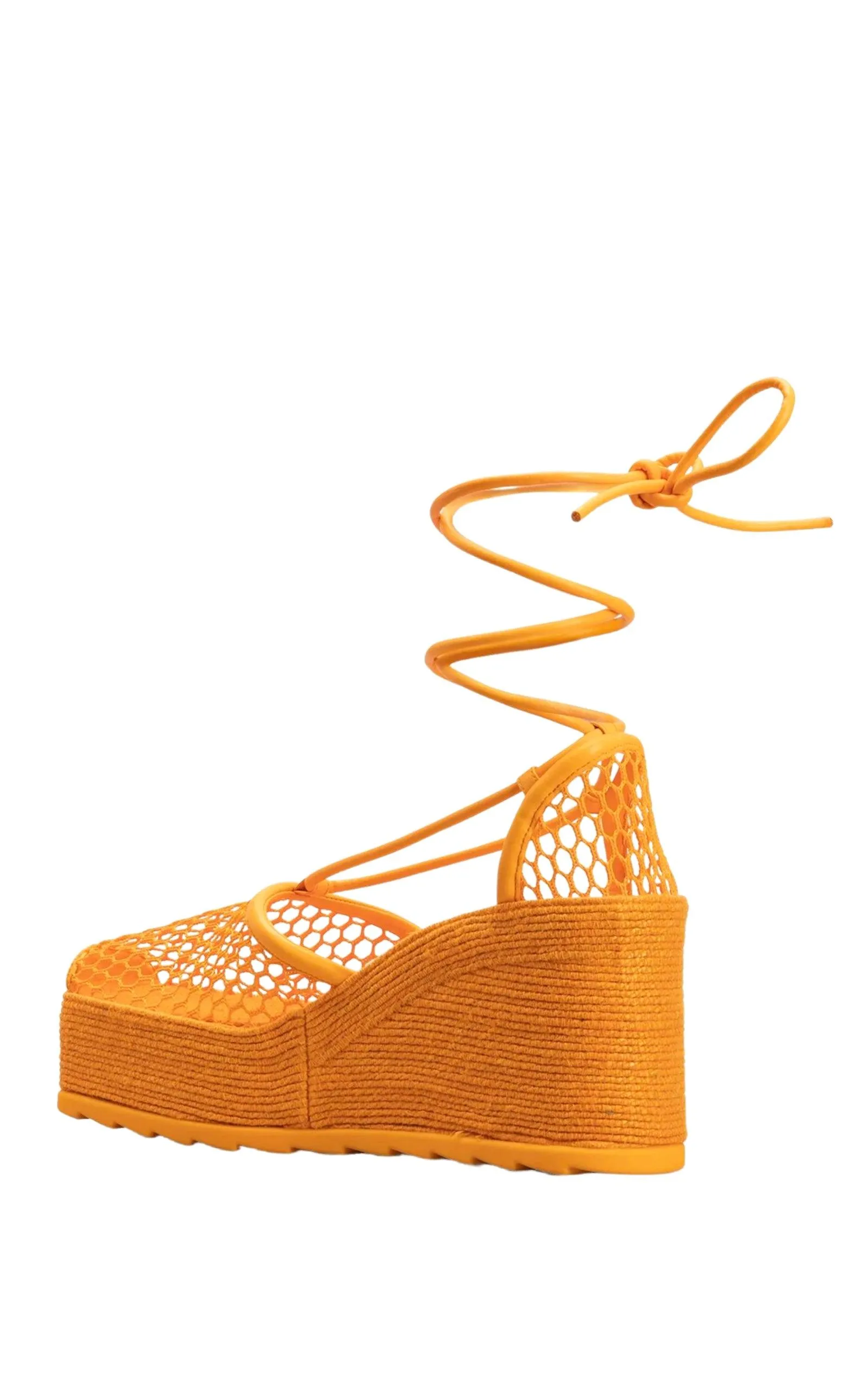 Leather and Mesh Espadrilles