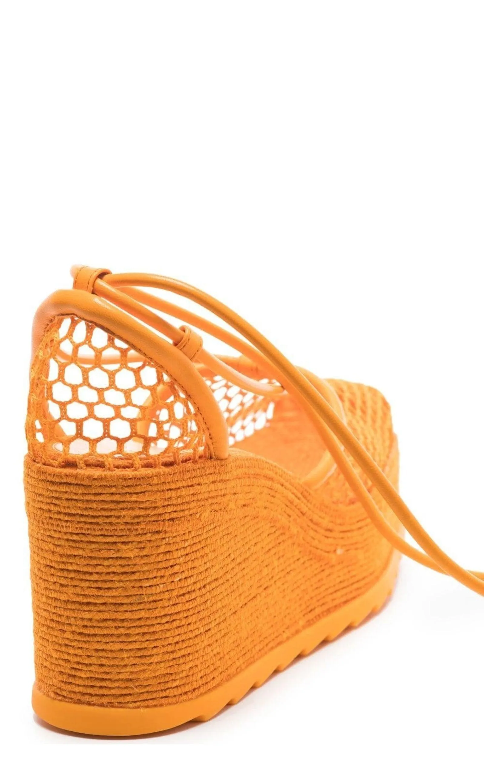 Leather and Mesh Espadrilles