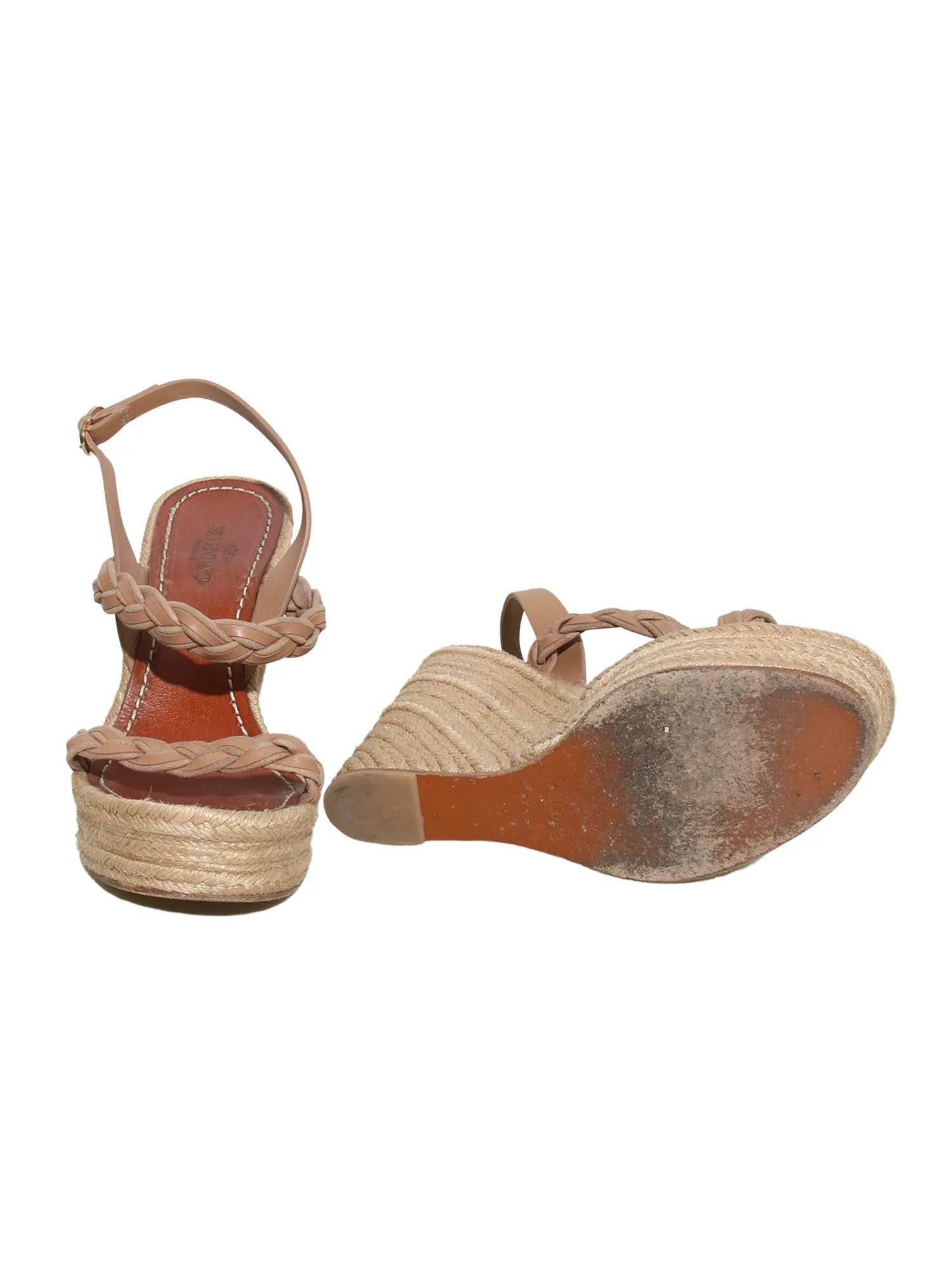 Leather Braided Espadrilles