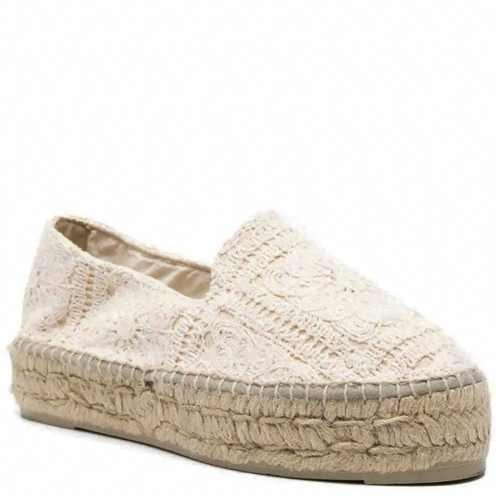 Manebì double sole espadrilles cotton crochet