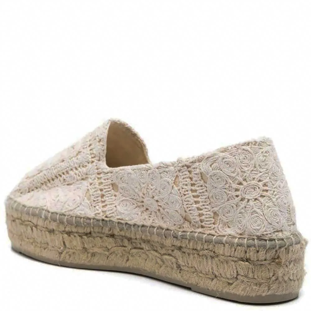 Manebì double sole espadrilles cotton crochet