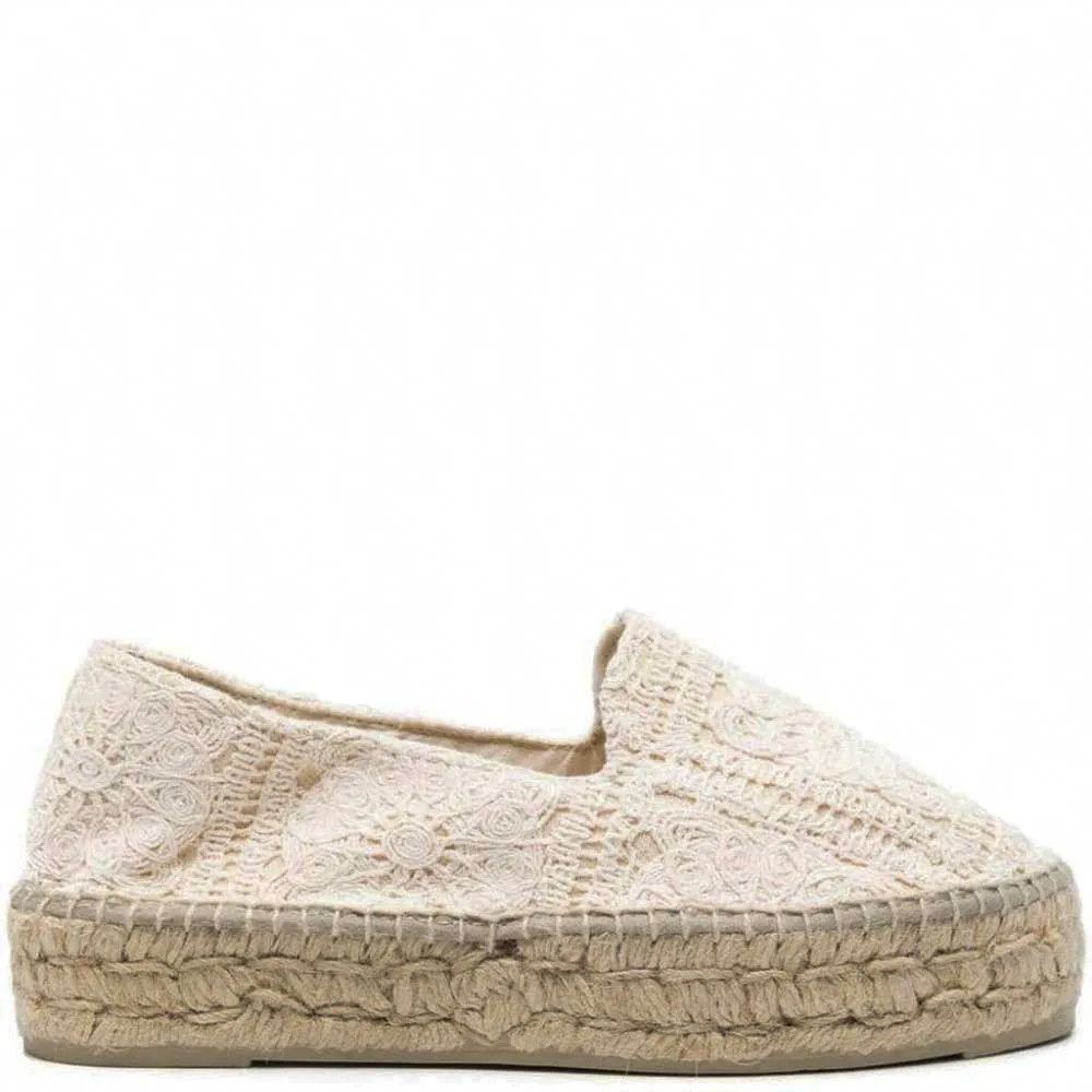 Manebì double sole espadrilles cotton crochet