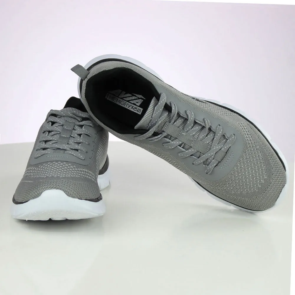 Men's Mesh Embroidered Style Shoes,Grey