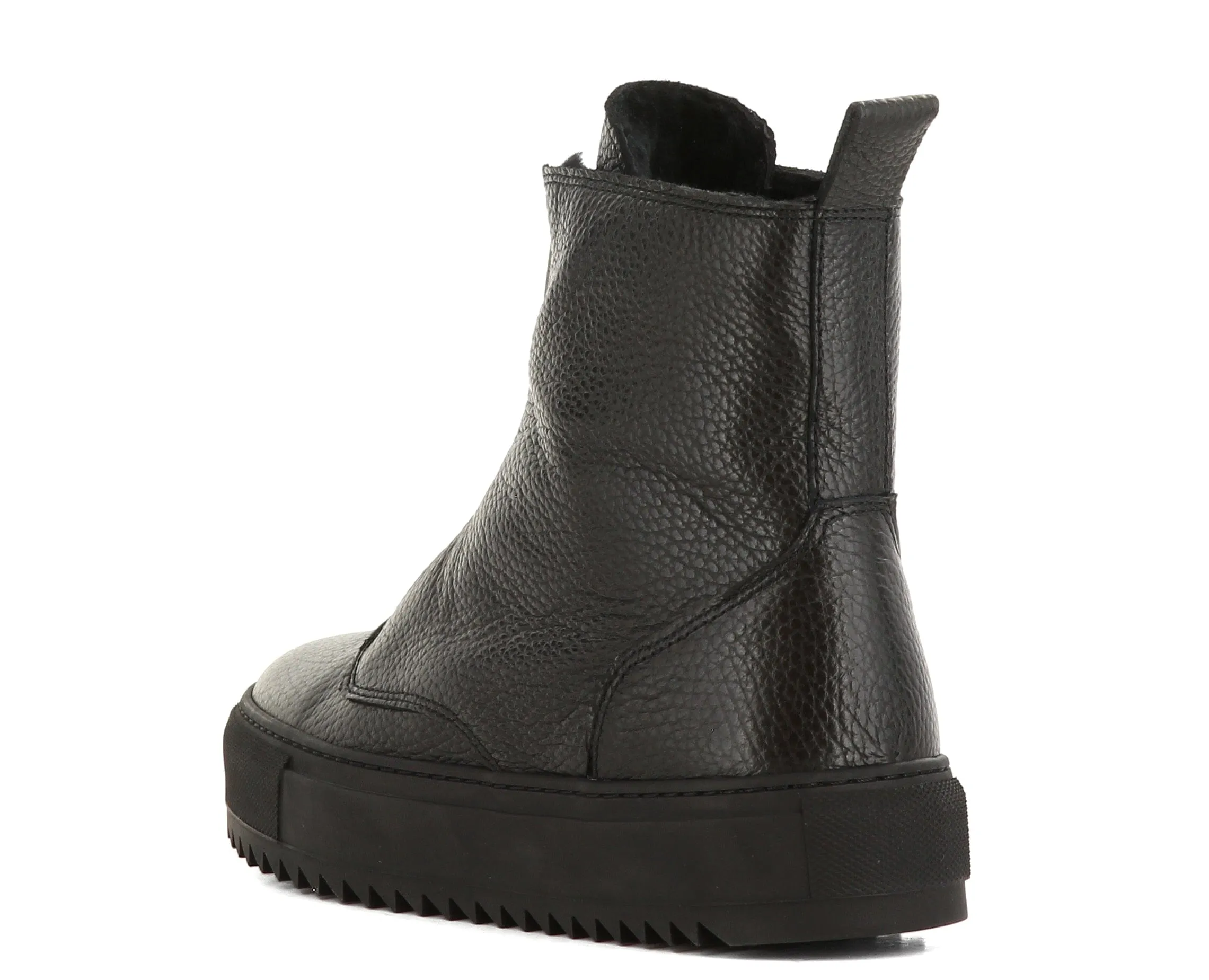Molly sneaker med fór | Sort