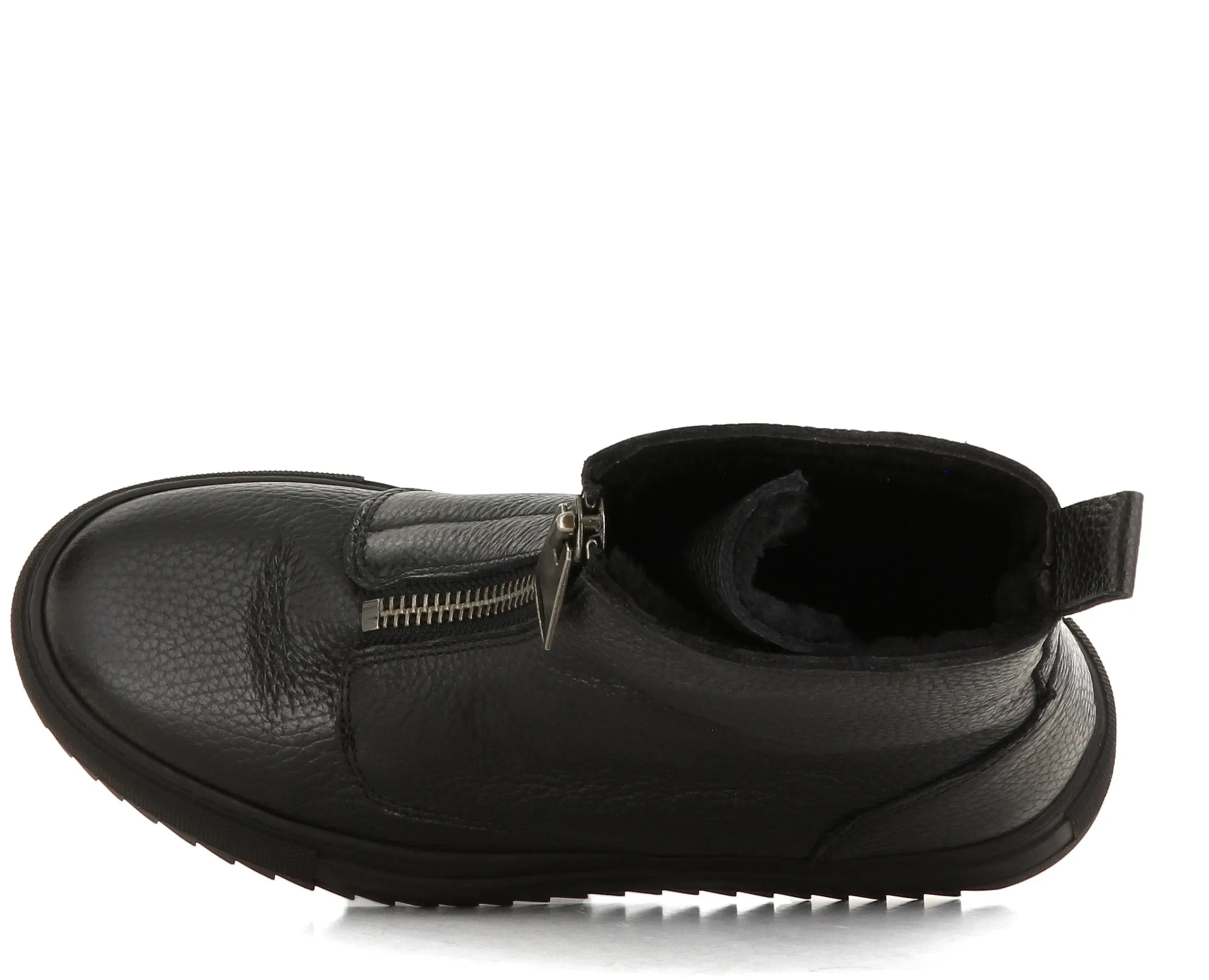Molly sneaker med fór | Sort