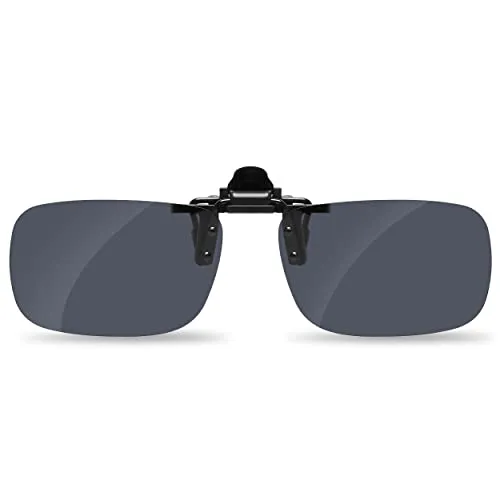 MVICRDU Clip on Sunglasses over Prescription Glasses for Men & Women Flip up Sunglasses Polarized UV Protection Lens CG3