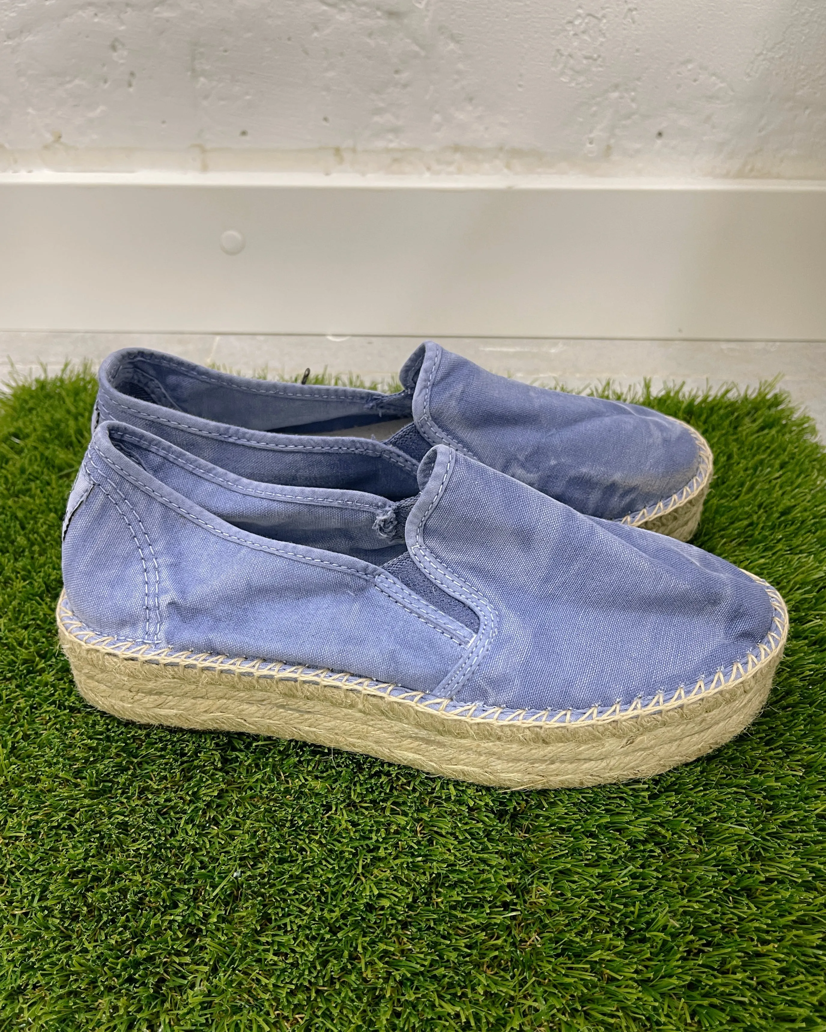 NATURAL WORLD ESPADRILLES WITH PLATFORM Blue
