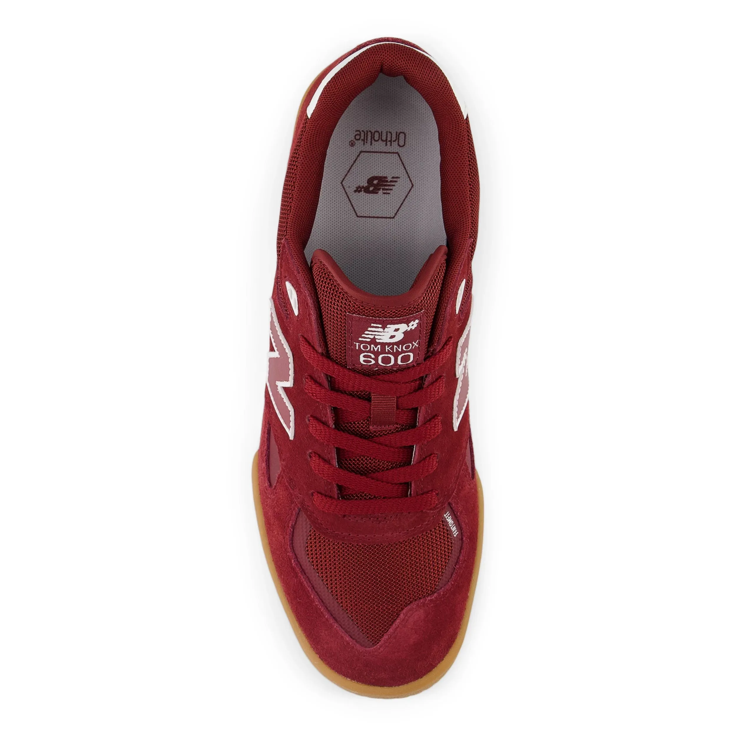 New Balance Numeric 600 Tom Knox Skateboard Shoe - Burgundy/Gum
