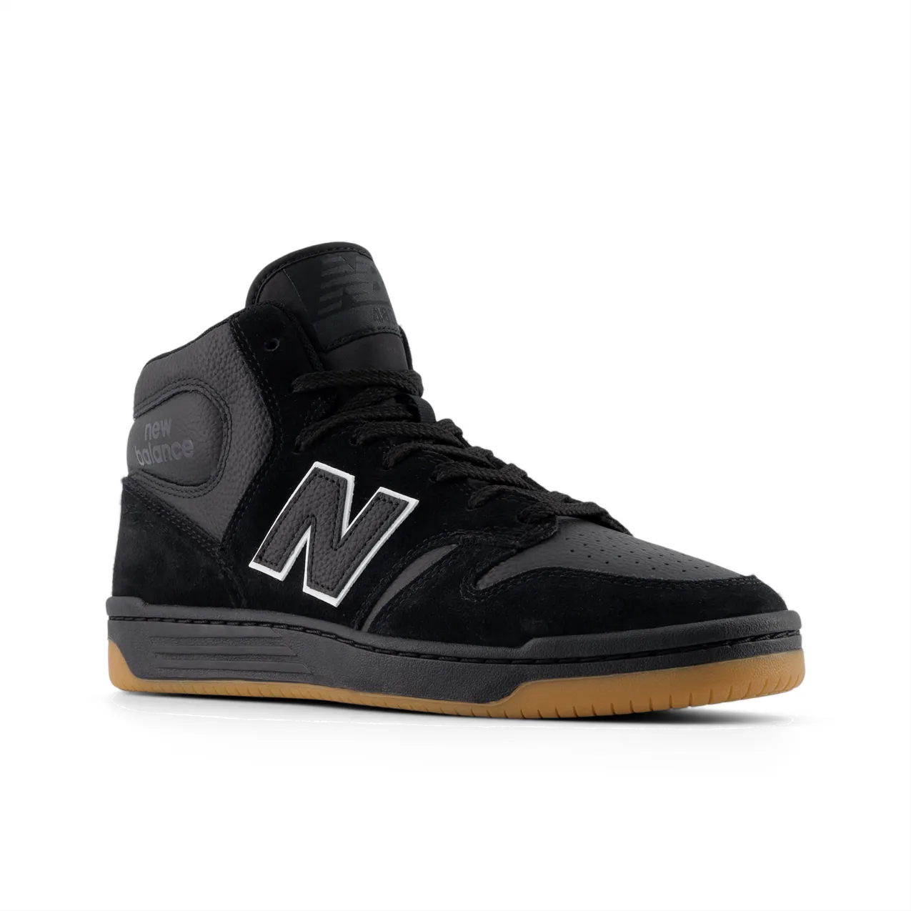 New Balance Numeric Men's 480 High Black Gum Shoes