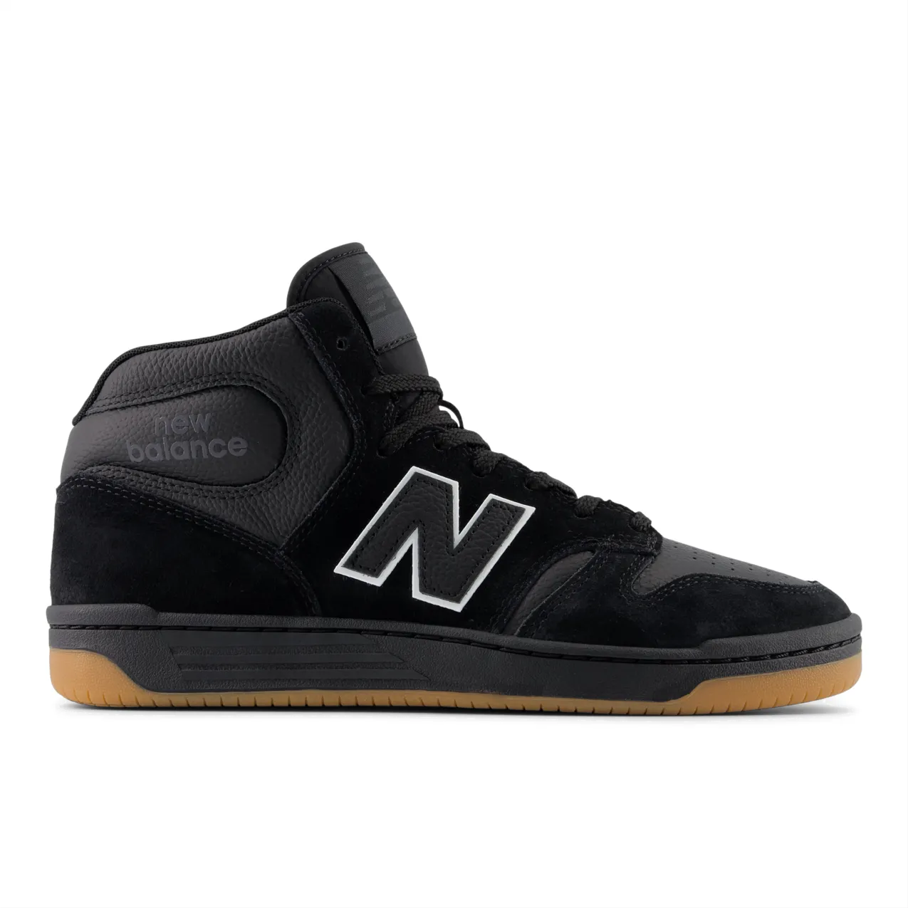 New Balance Numeric Men's 480 High Black Gum Shoes