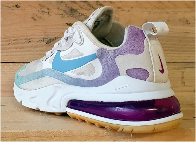 Nike Air Max 270 React Trainers UK4/US6.5/EU37.5 AT6174-102 Gradient Shift/White