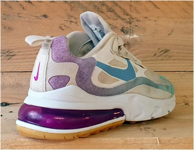 Nike Air Max 270 React Trainers UK4/US6.5/EU37.5 AT6174-102 Gradient Shift/White