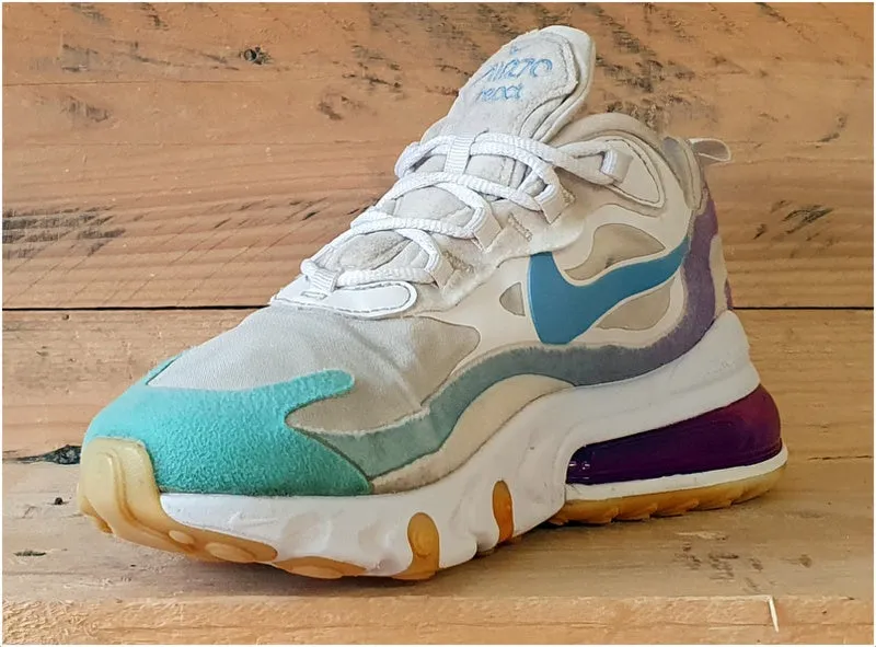 Nike Air Max 270 React Trainers UK4/US6.5/EU37.5 AT6174-102 Gradient Shift/White