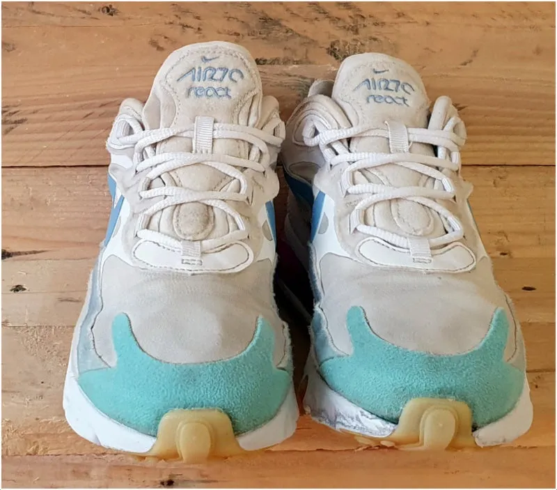 Nike Air Max 270 React Trainers UK4/US6.5/EU37.5 AT6174-102 Gradient Shift/White