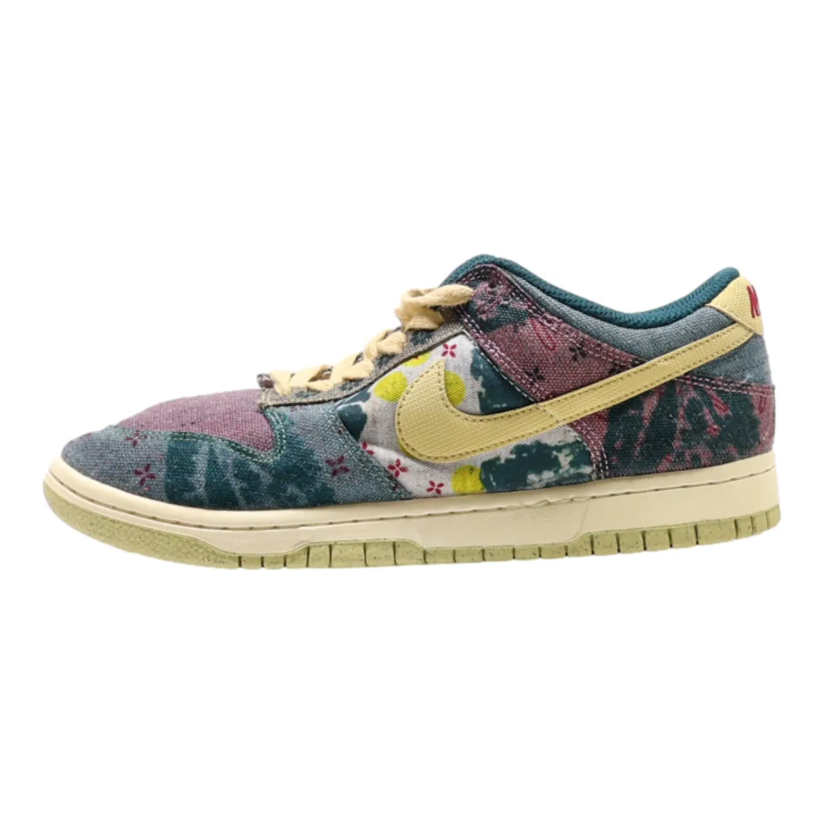 NIKE Dunk 2020 Sneaker Trainers Green Canvas Womens UK 5
