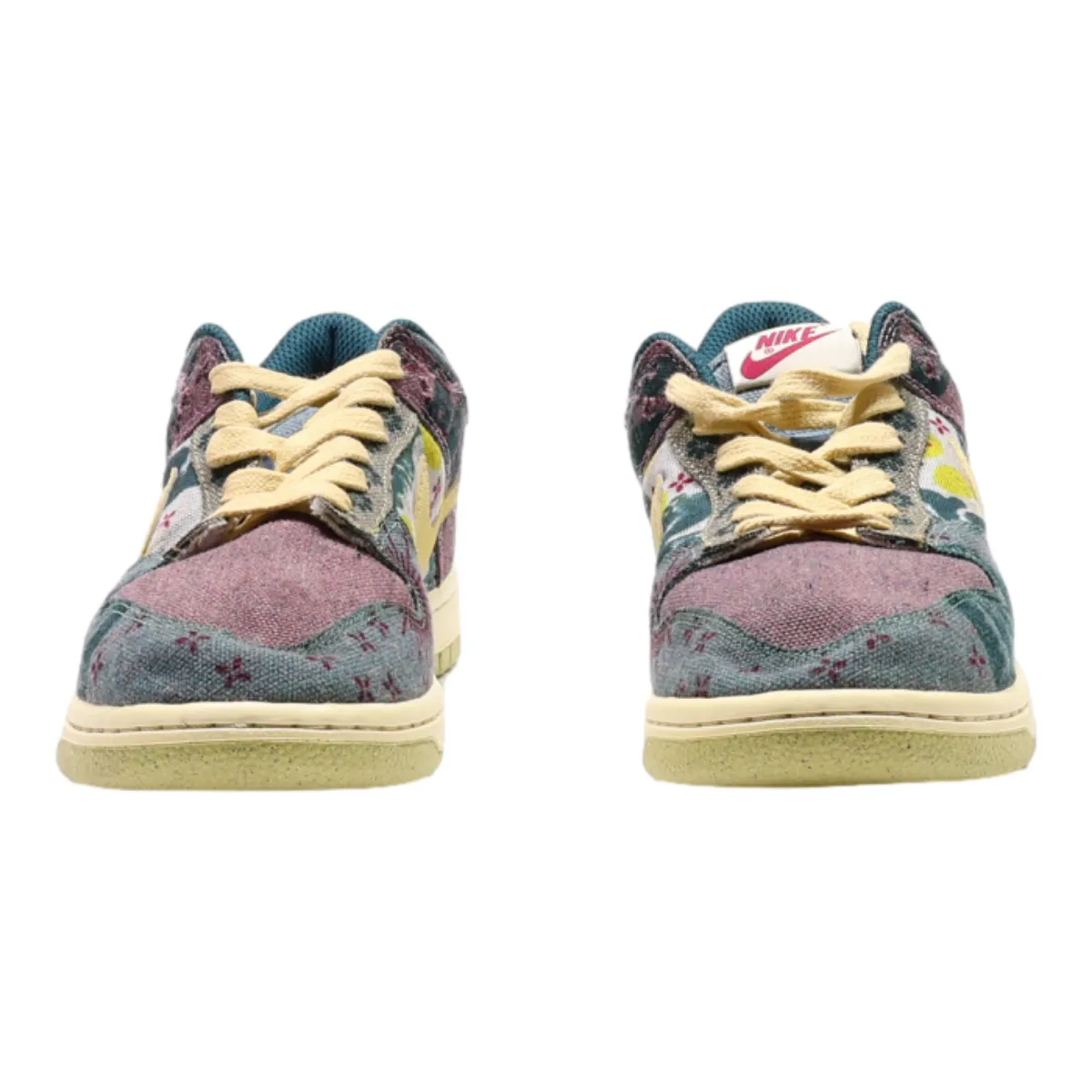 NIKE Dunk 2020 Sneaker Trainers Green Canvas Womens UK 5