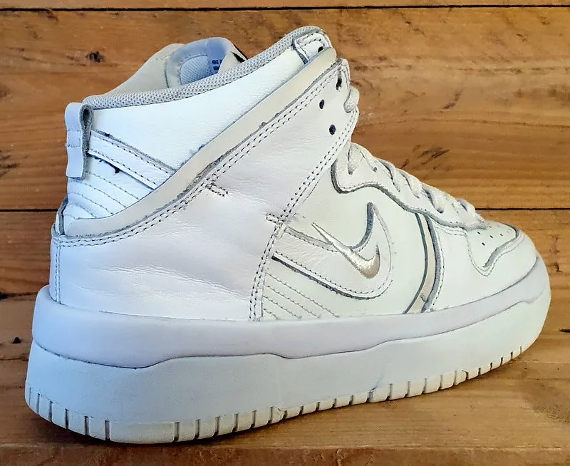 Nike Dunk High Up Rebel Leather Trainers UK6/US8.5/EU40 DH3718-100 Summit White