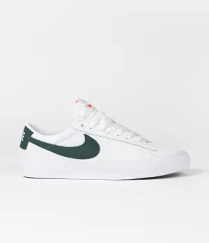 Nike SB Blazer Low Pro GT Orange Label Shoes - White / Pro Green - White - Pro Green