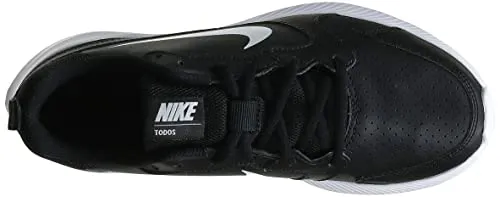 Nike Women's WMNS Todos Black/White Leather Running Shoes-4 UK (6 US) (BQ3201-001)