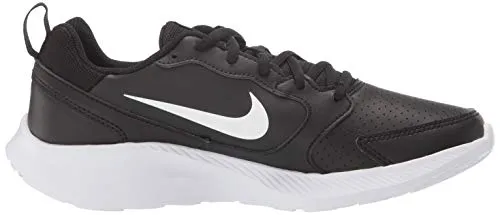 Nike Women's WMNS Todos Black/White Leather Running Shoes-4 UK (6 US) (BQ3201-001)