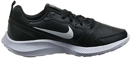 Nike Women's WMNS Todos Black/White Leather Running Shoes-4 UK (6 US) (BQ3201-001)