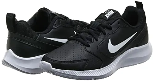 Nike Women's WMNS Todos Black/White Leather Running Shoes-4 UK (6 US) (BQ3201-001)