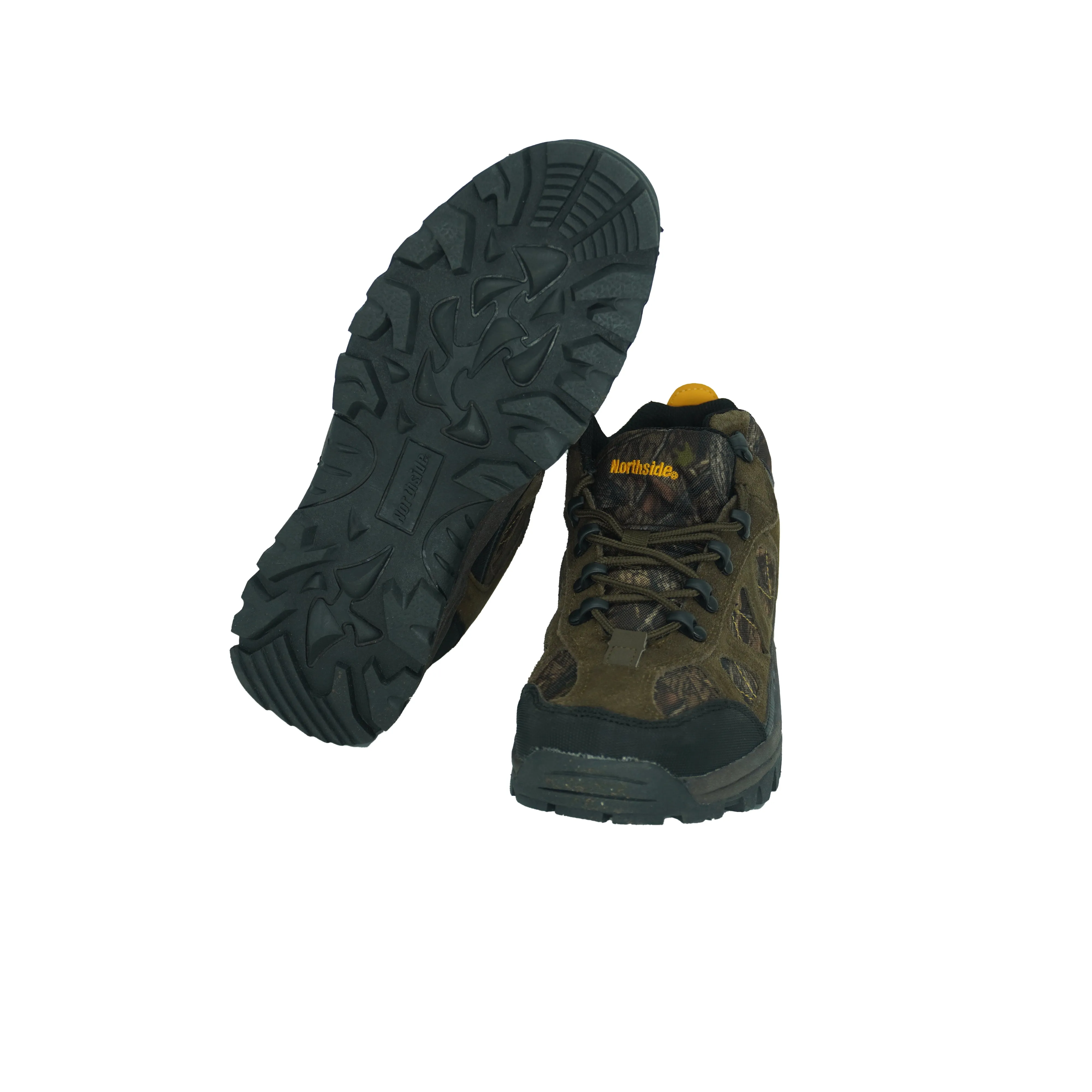 Northside Men's Caldera Lace Up Hiking Boots Brown Camo