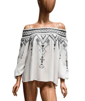 Off-The-Shoulder Embroidered Top
