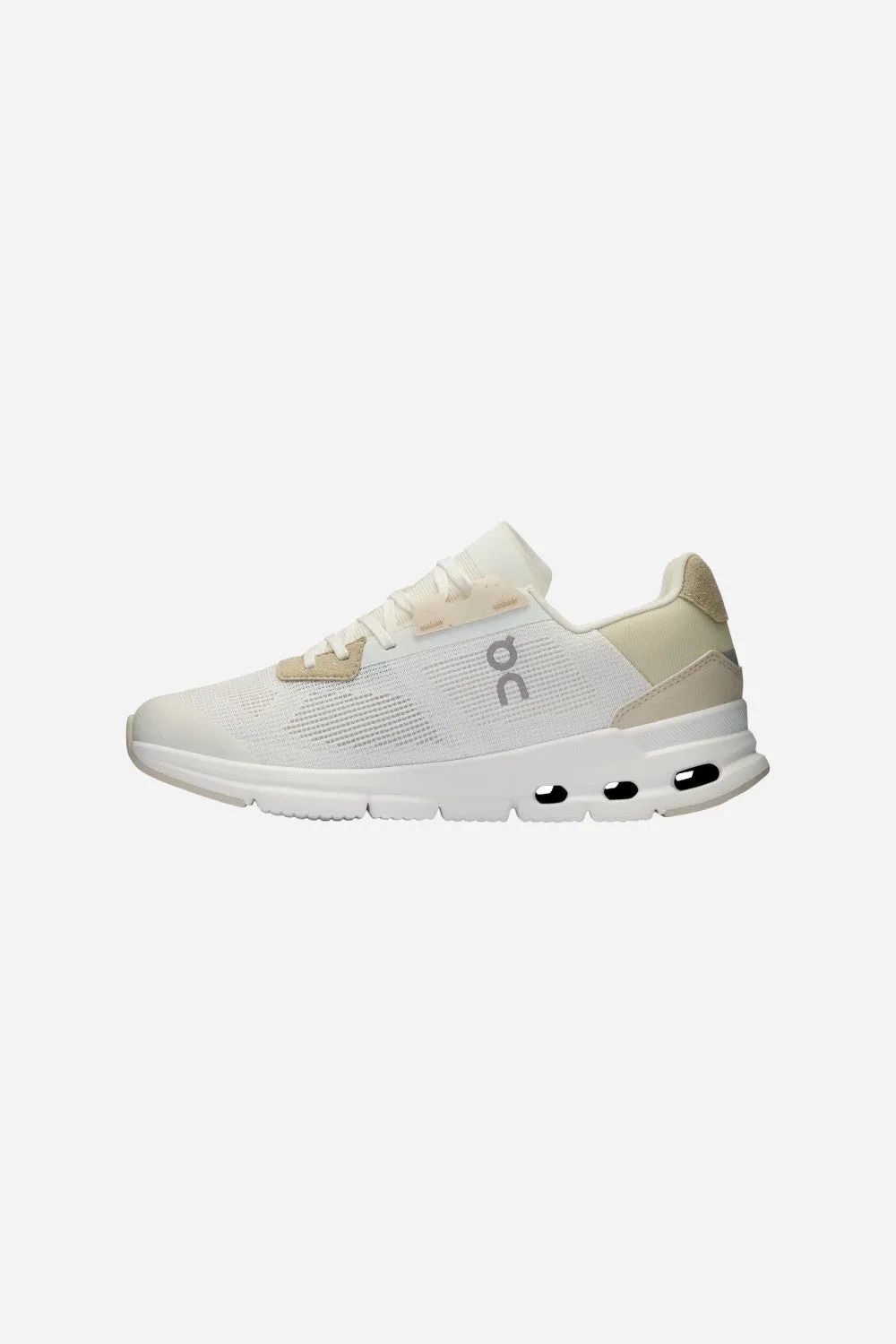 On Running Mens Cloudrift Sneakers in Ivory/Cream