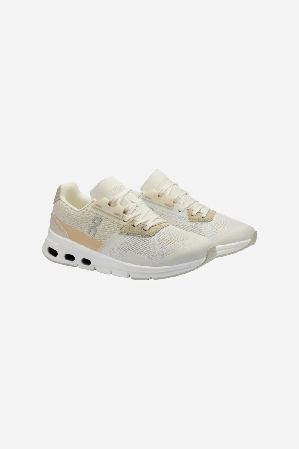 On Running Mens Cloudrift Sneakers in Ivory/Cream