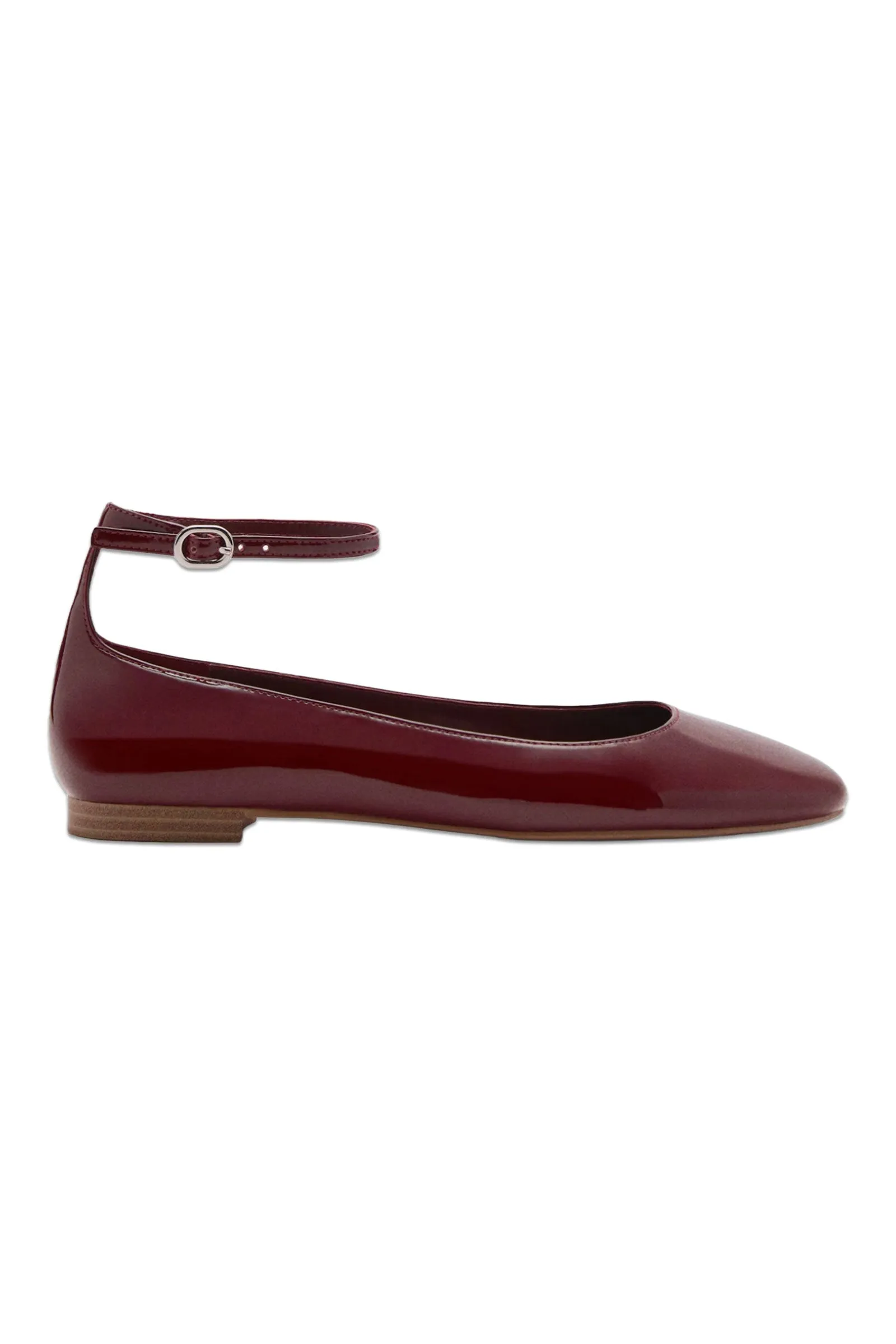 Patent Leather-effect Ballet Flats