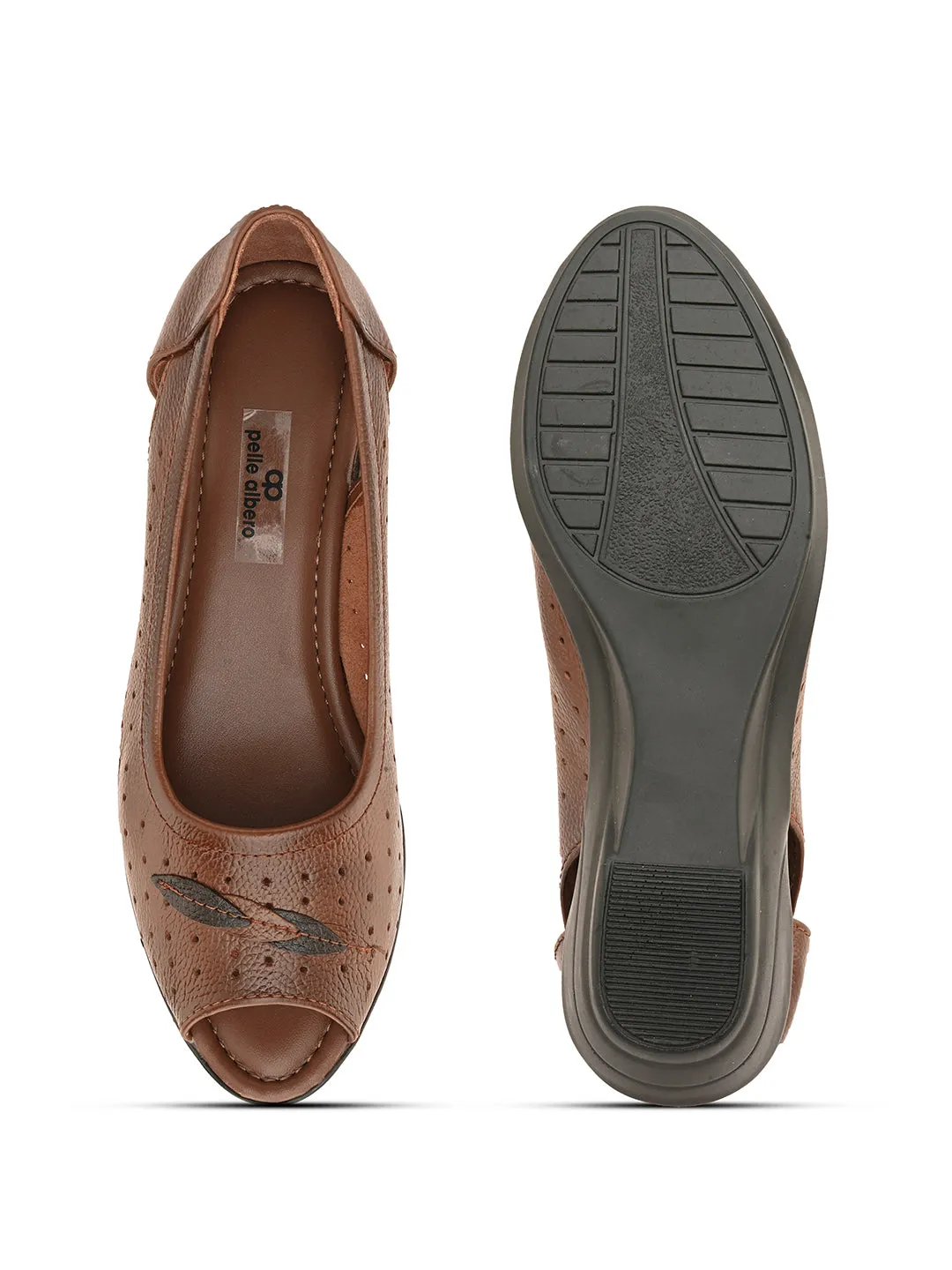 Pelle Albero Women's Brown Genuine Leather Casual Belly