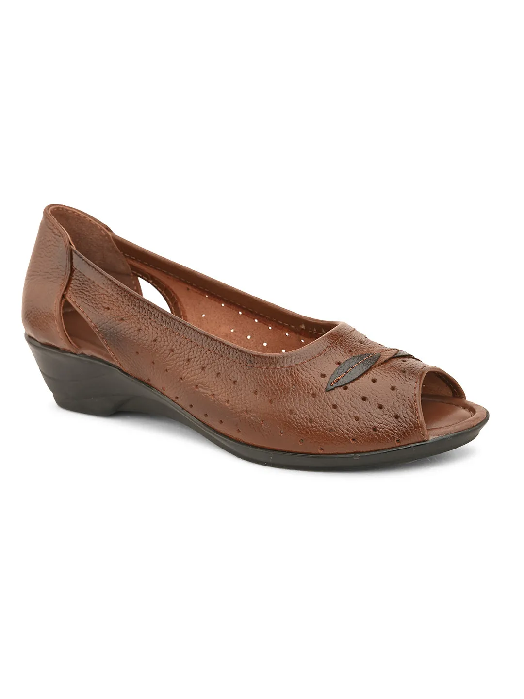 Pelle Albero Women's Brown Genuine Leather Casual Belly
