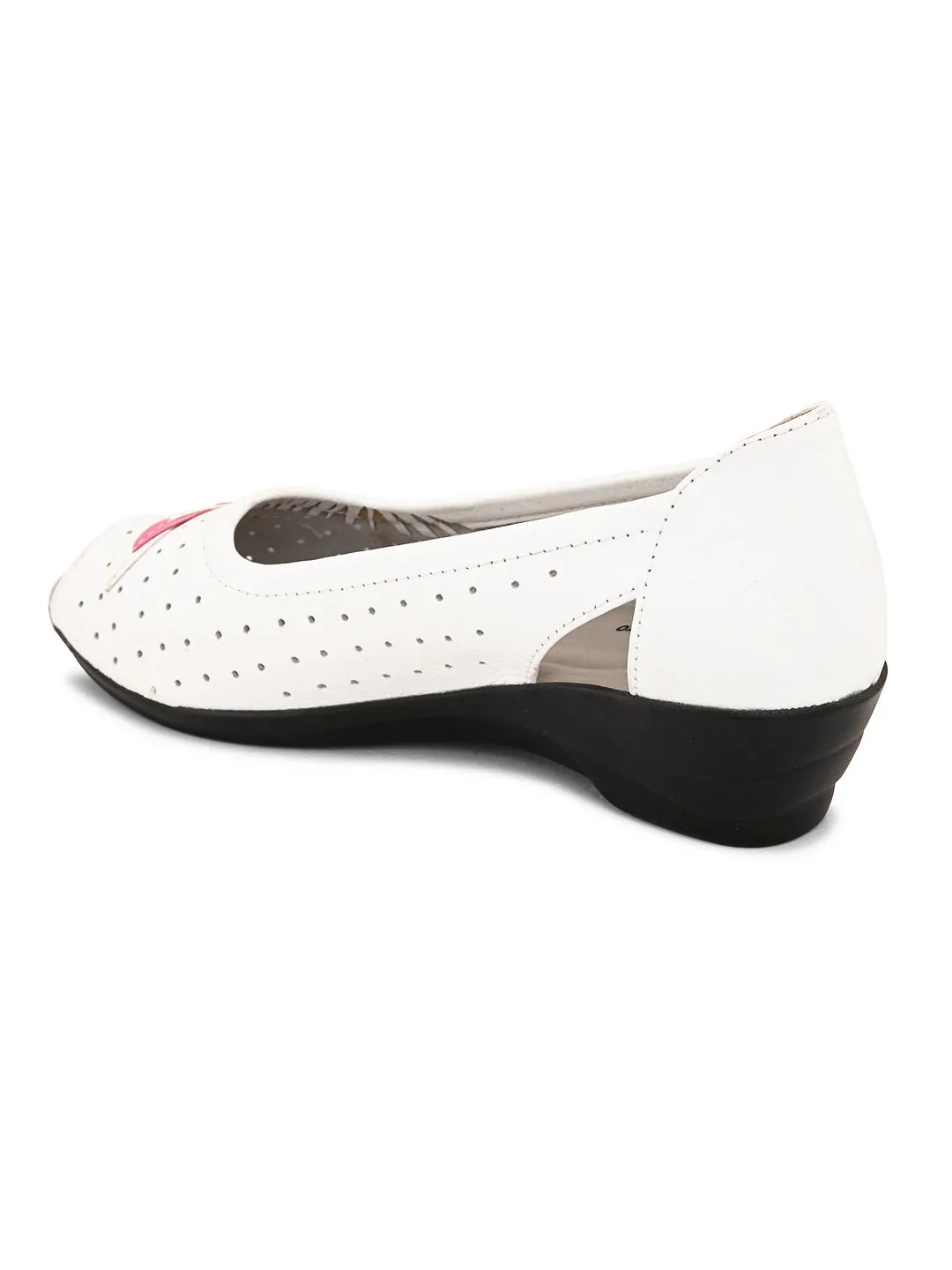 Pelle Albero Women's White Genuine Leather Casual Belly