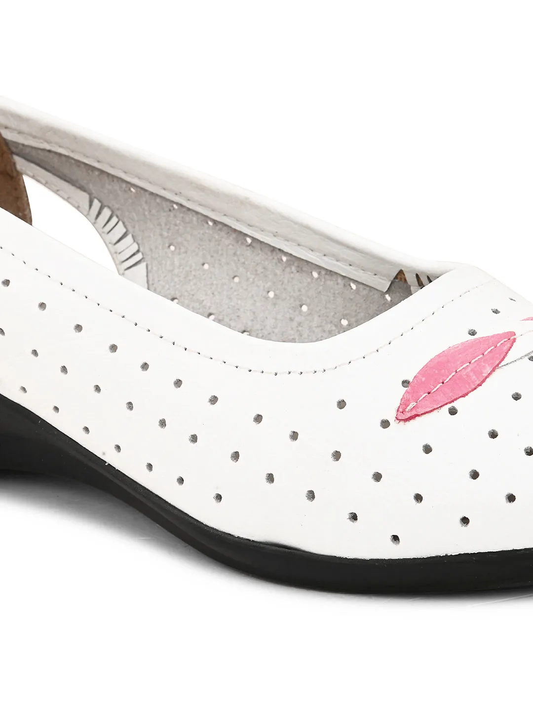 Pelle Albero Women's White Genuine Leather Casual Belly