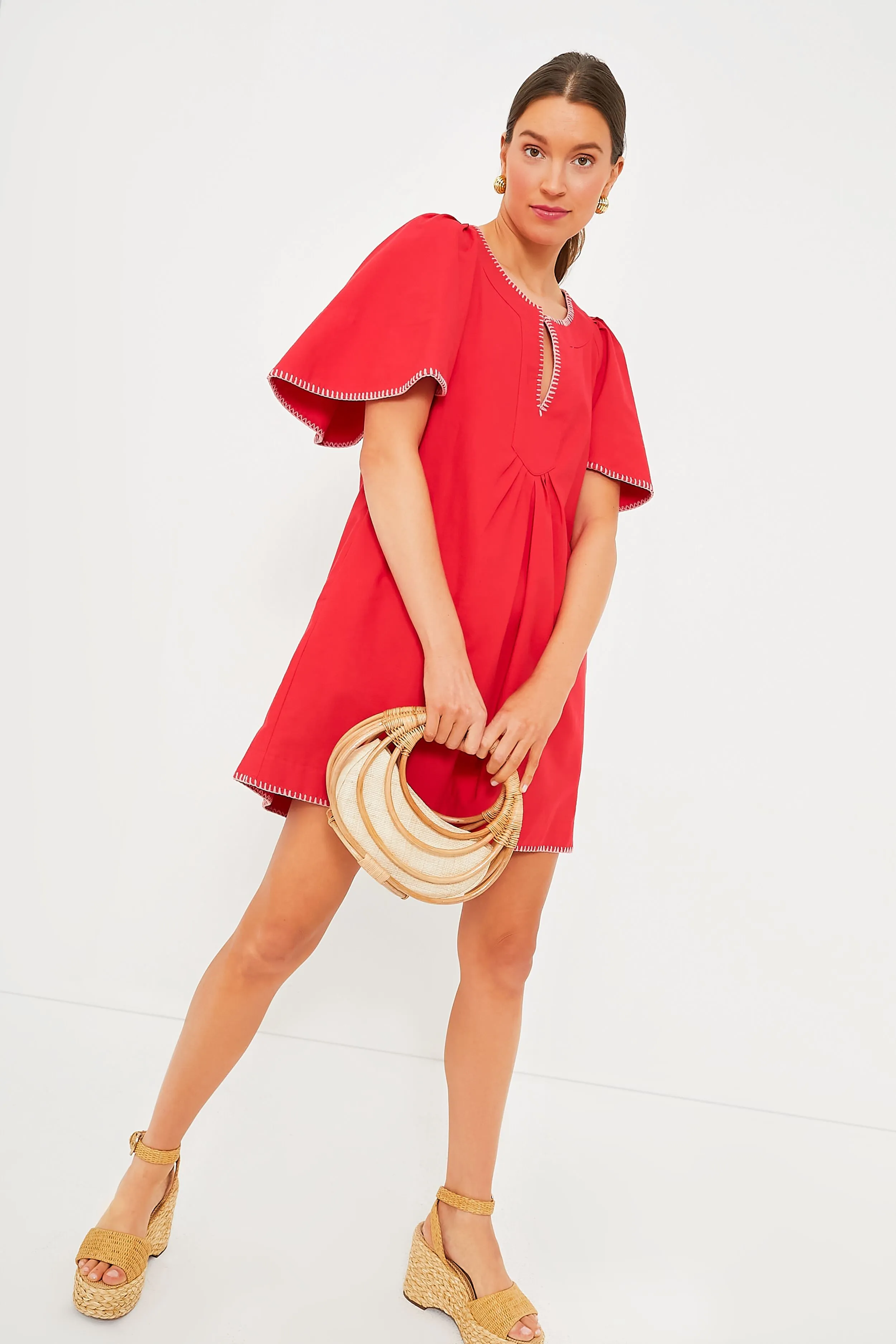 Poppy Stitch Finley Flutter Sleeve Dress