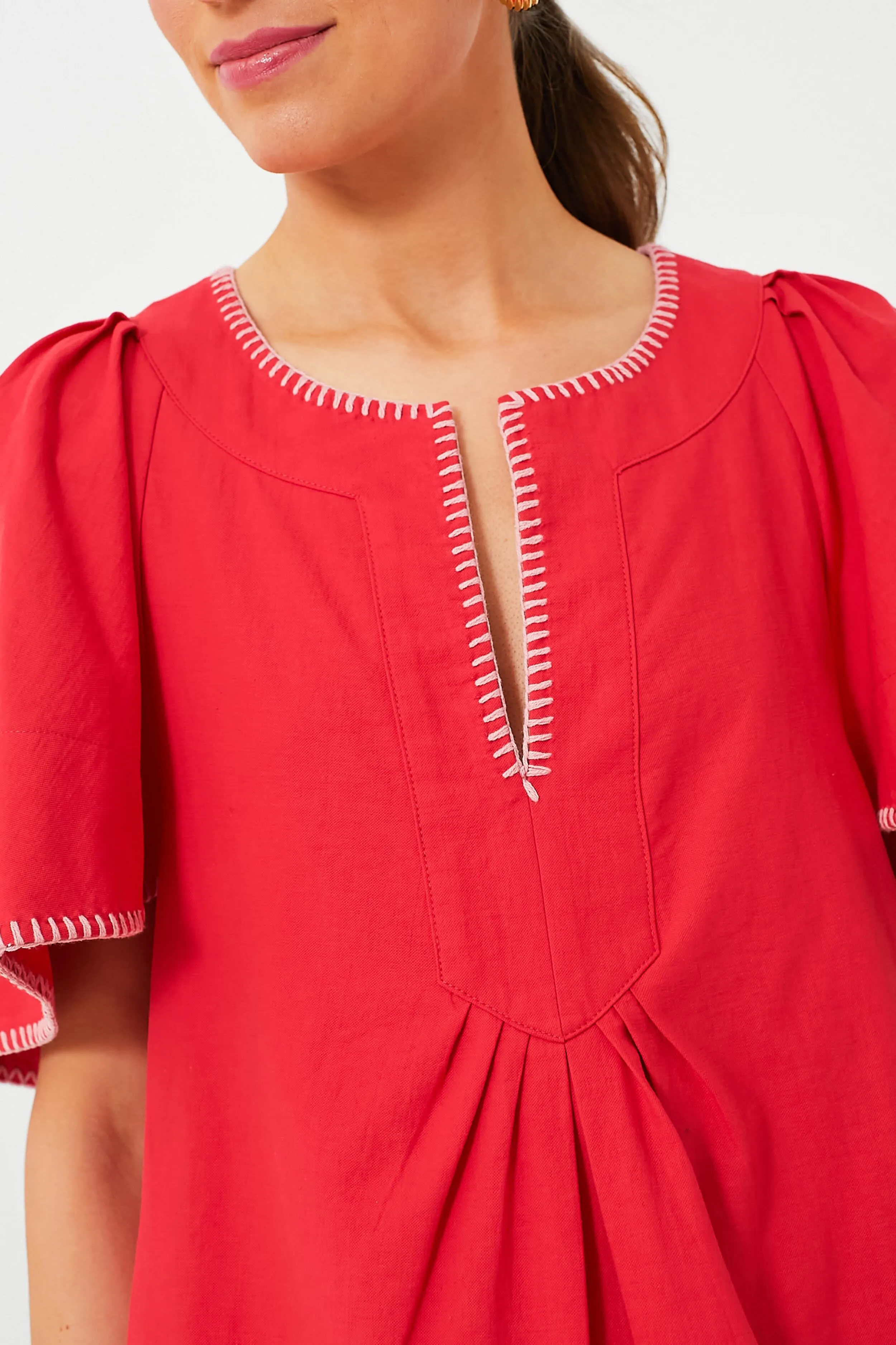 Poppy Stitch Finley Flutter Sleeve Dress